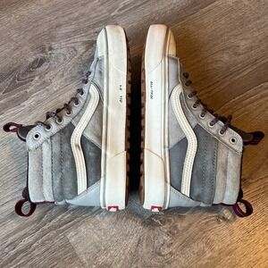 Vans Sk8-Hi MTE Waterproof Primaloft Insulation Gray‎ Suede Mens 8 Womens 9.5
